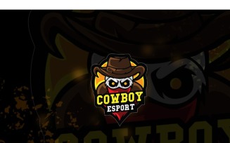 Esport Cowboy Logo Template