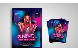 Flyer Angel Night Performing - Corporate Identity Template