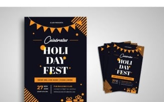 Flyer Holiday Fest - Corporate Identity Template