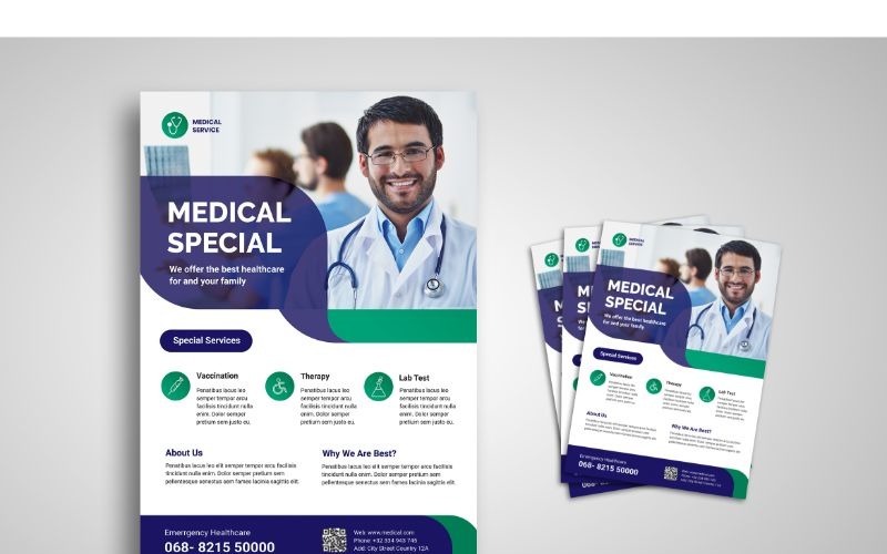 Flyer Medical Special Service 2 - Corporate Identity Template