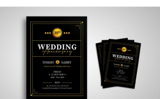Flyer Wedding Anniversary - Corporate Identity Template