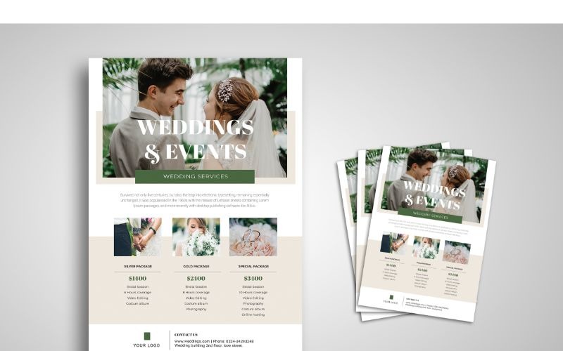 Flyer Wedding Services - Corporate Identity Template