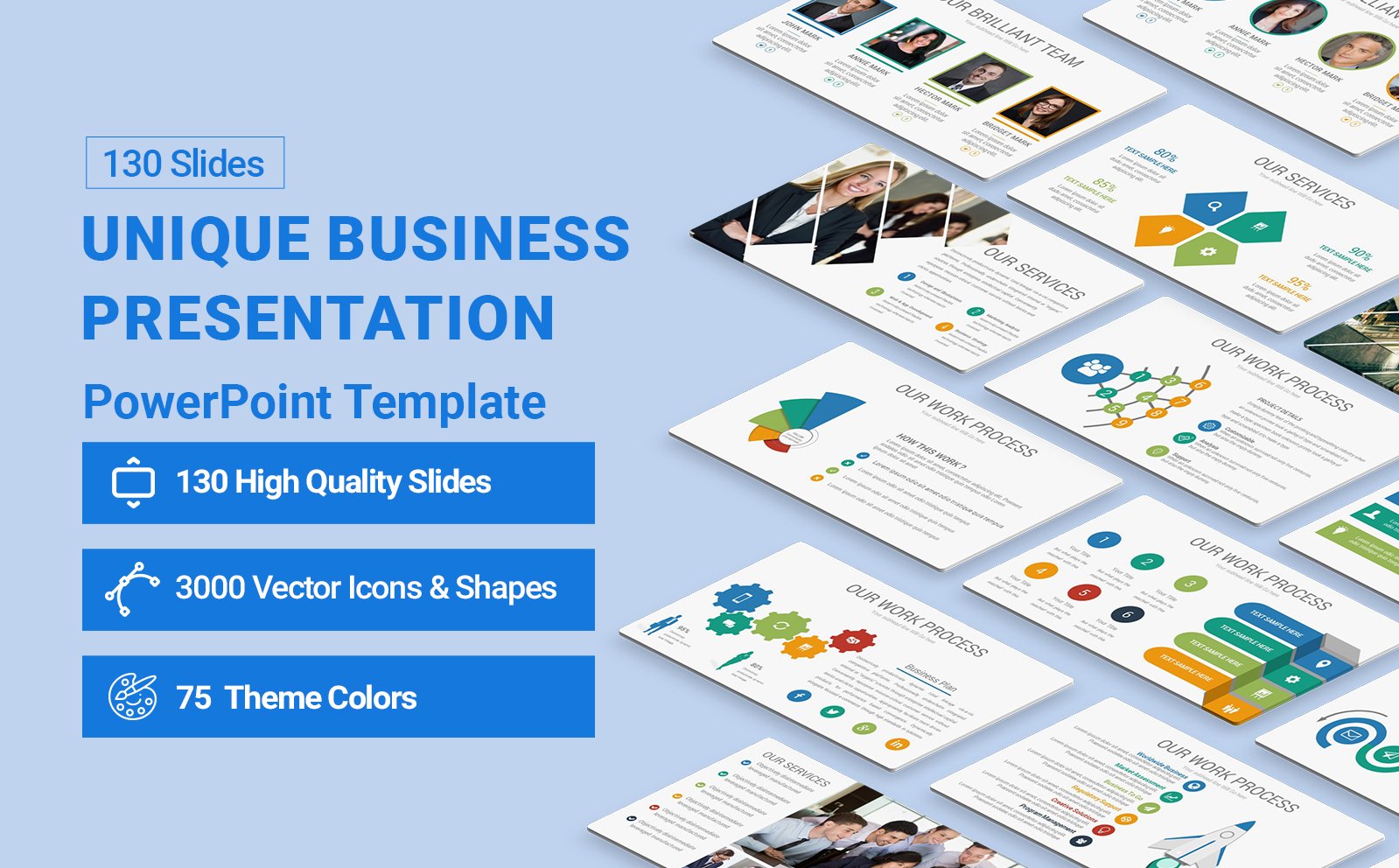 Template #155592 Powerpoint Business Webdesign Template - Logo template Preview
