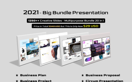 Big Bundle 20 in 1 - Multipurpose PowerPoint Template