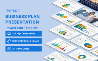 Business Plan Presentation Diagrams PowerPoint template