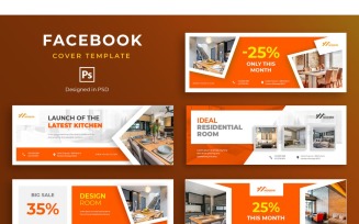 Facebook Template Latest Kitchen for Social Media