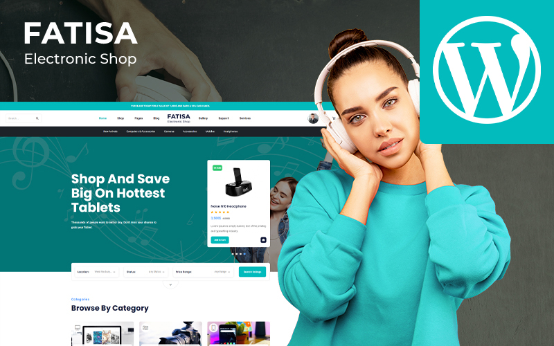 WooCommerce Theme namens "Fatisa - Electronics" #155667