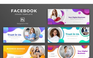 Facebook Template Digital Business for Social Media