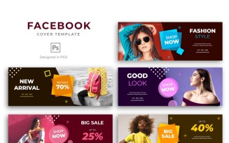 Facebook Template Fashion style for Social Media
