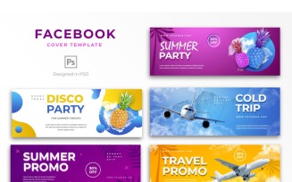 Facebook Template Summer party for Social Media