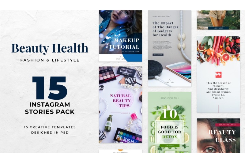 Instagram Template Beauty Health for Social Media