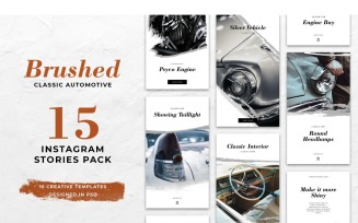 Instagram Template Brushed Classic Automotive for Social Media