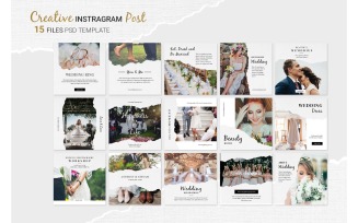 Instagram Template Wedding Inspiration for Social Media