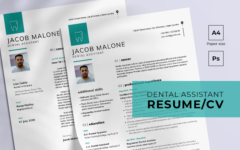 Dental Assistant Free Resume Template