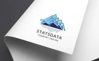 Mount Stats Data Logo Template