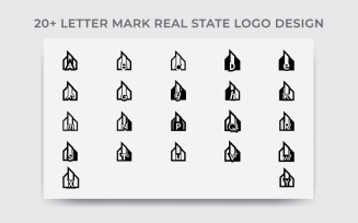 Real Estate Letter Mark Logo Template