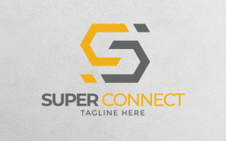 Super Connect Logo design Template