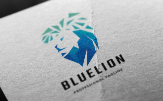 Blue Lion Logo Template