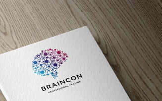 Brain Connect Logo Template