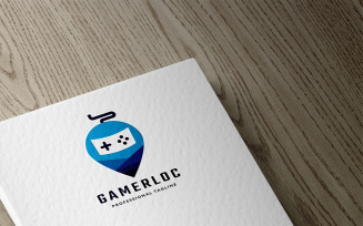 Gamer Location Logo Template