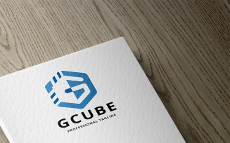 Geometric Cube Letter G Logo Template