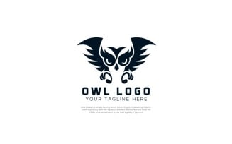Owl Bird Logo Template