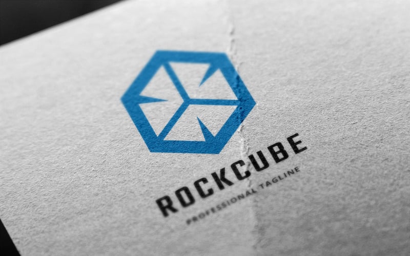 Rock Cube Logo Template
