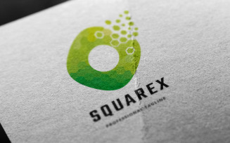 Square Pixel Logo Template