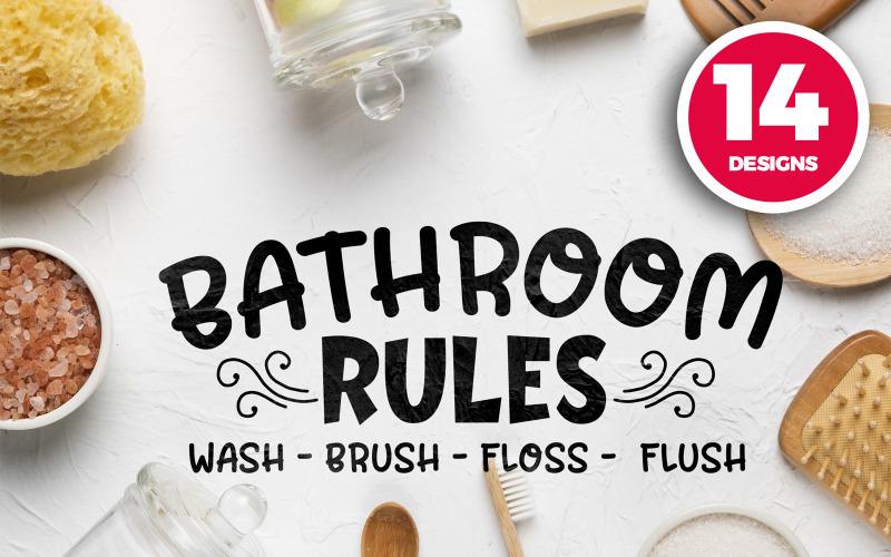 Bathroom Sign SVG Bundle - T-shirt Design