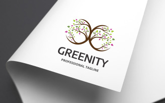 Green Infinity Logo Template