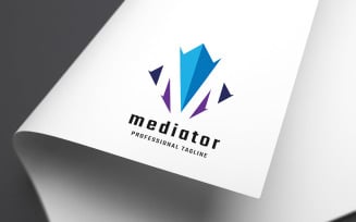 Mediator Letter M Logo Template