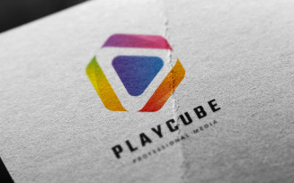 Play Cube Logo Template