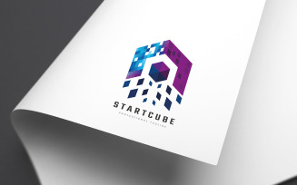 Start Cube Logo Template
