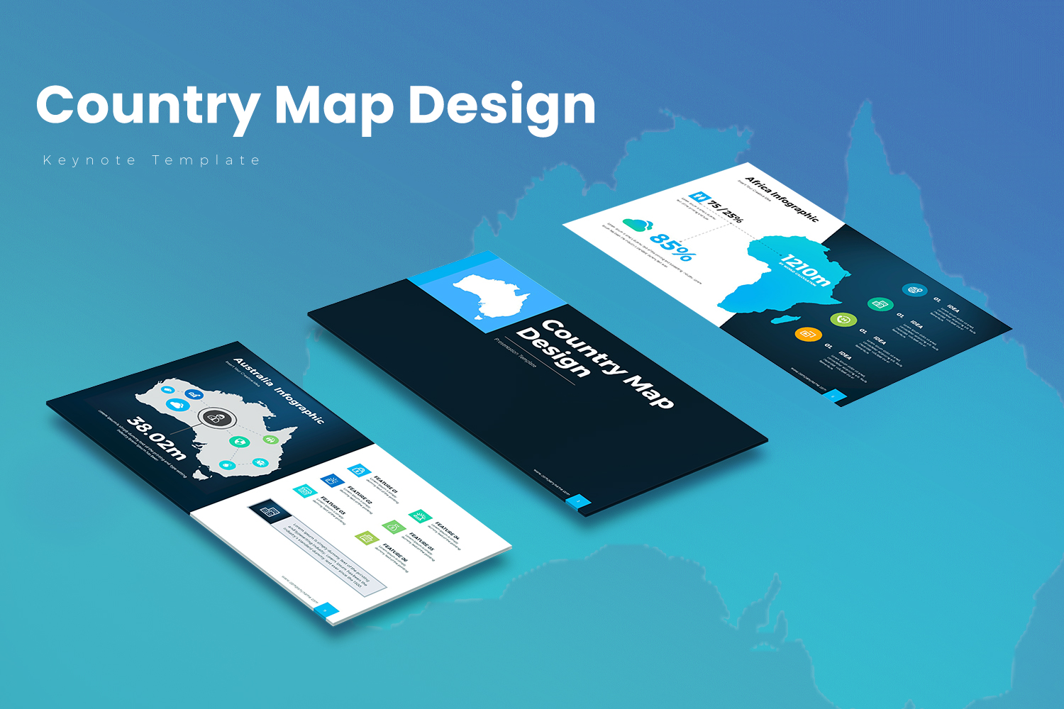 Template Keynote #156097 "Country Map"