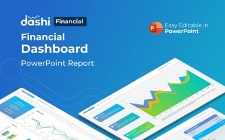 Dashi Financial Dashboard Report Presentation PowerPoint template