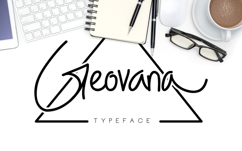 Geovana Signature Typeface Font