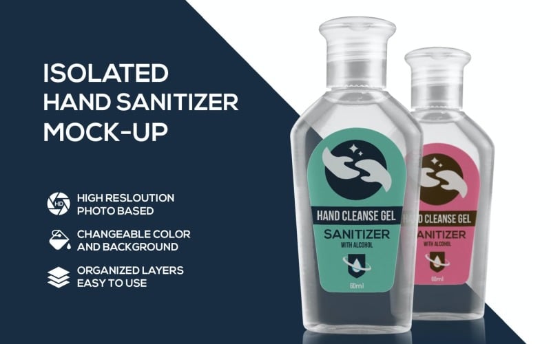 Hand Sanitizer product mockup Product Mockup