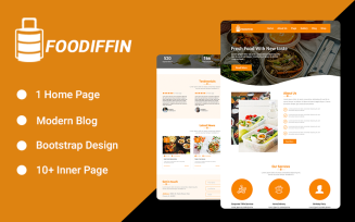 Tiffin Center Landing Page PSD Template