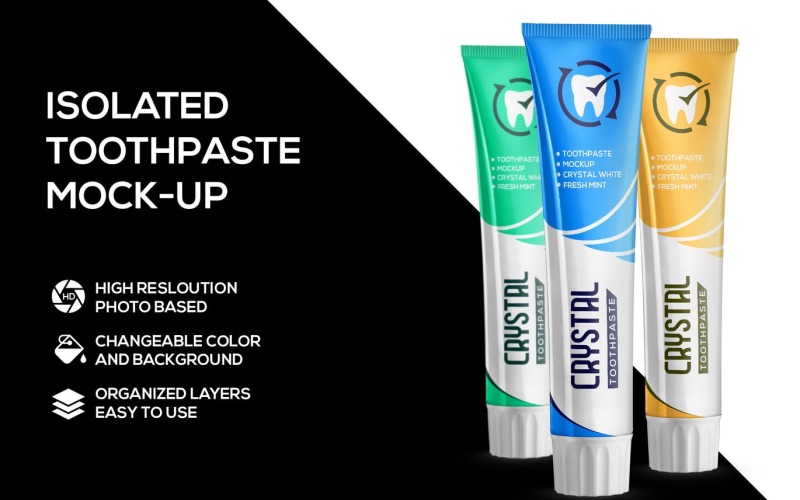 Toothpaste product mockup Product Mockup