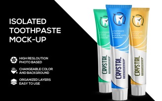 Toothpaste product mockup