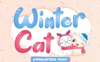 Winter Cat - Handwritten Font