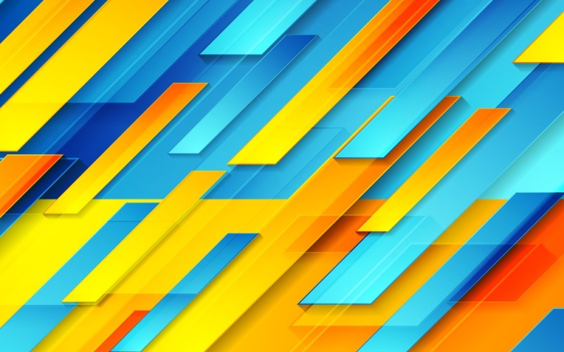 Orange Tech Geometric Background