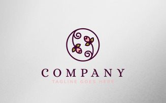Flowers Logo Template Design