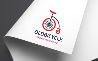 Old Bicycle Logo Template