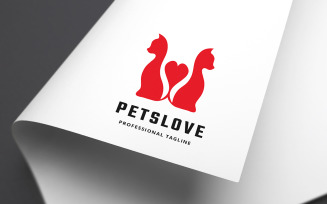 Pets Love Logo Template
