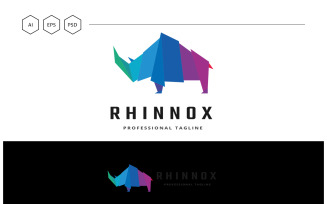 Rhino Colorful Logo Template