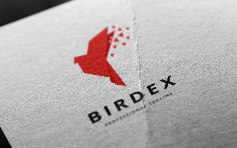 Pixel Bird Logo Template