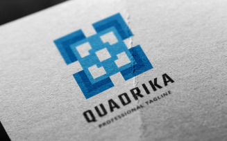 Superimposed Square Logo Template