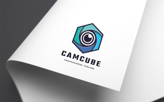 Cam Cube Logo Template