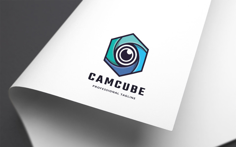 Cam Cube Logo Template